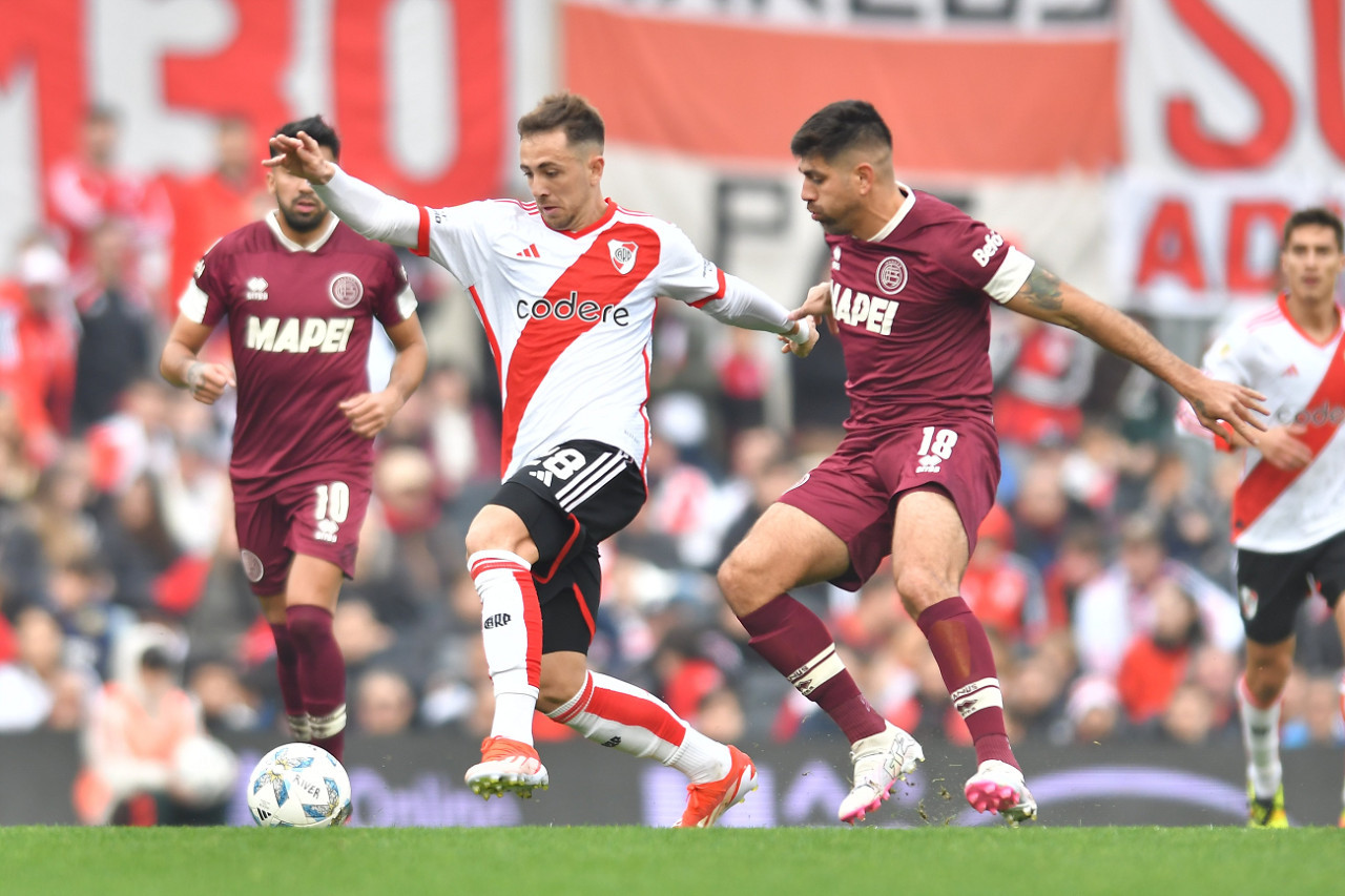 River vs Lanús. Foto: X @RiverPlate