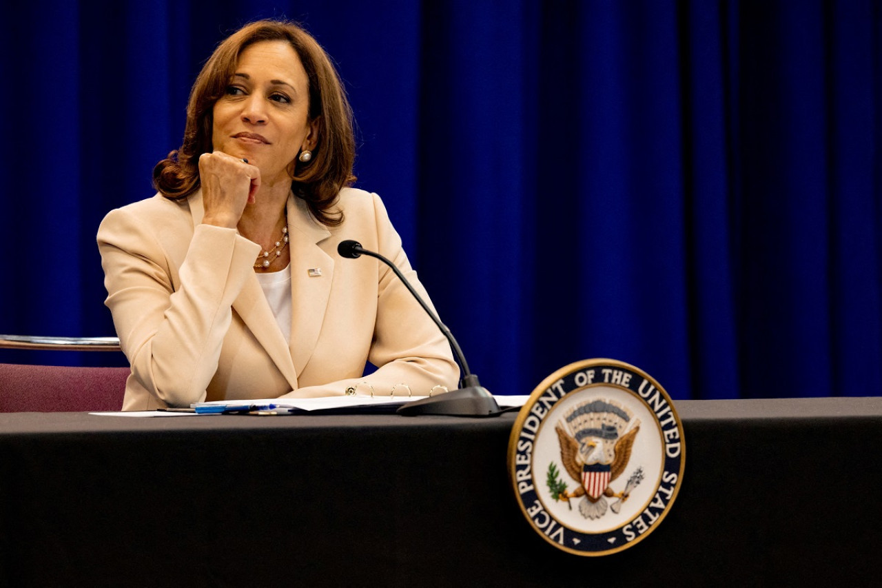 Kamala Harris, vicepresidente de Estados Unidos. Foto: Reuters.