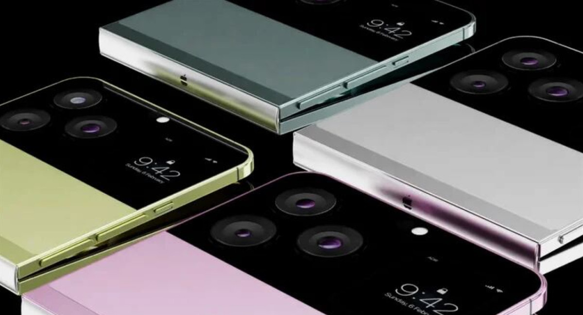 El primer iPhone plegable. Foto: captura YouTube.