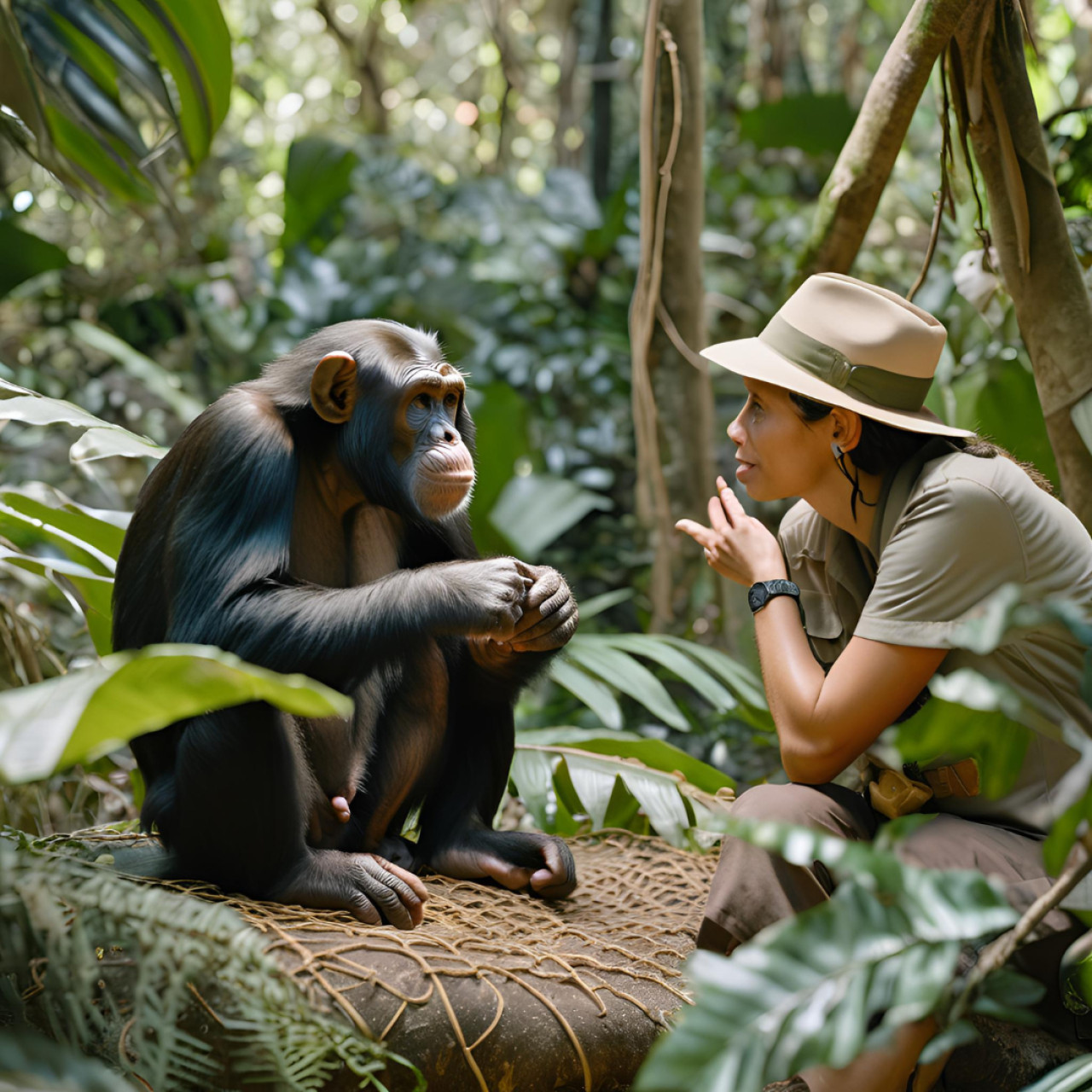 Chimpancés, cada vez más parecidos a los humanos. Foto: Canal26.com