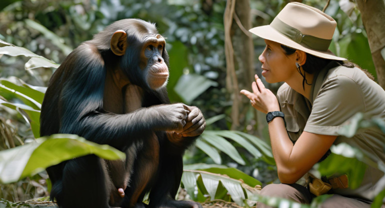 Chimpancés, cada vez más parecidos a los humanos. Foto: Canal26.com