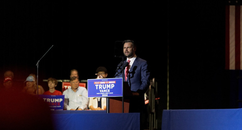 J.D. Vance, candidato a vicepresidente de Estados Unidos. Foto: Reuters.