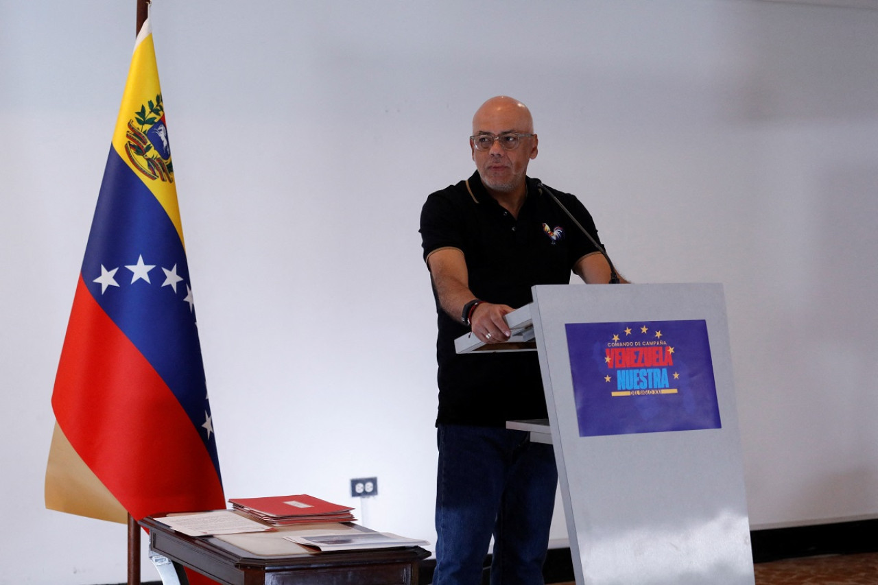 Jorge Rodríguez, jefe de campaña de Nicolás Maduro. Foto: Reuters.