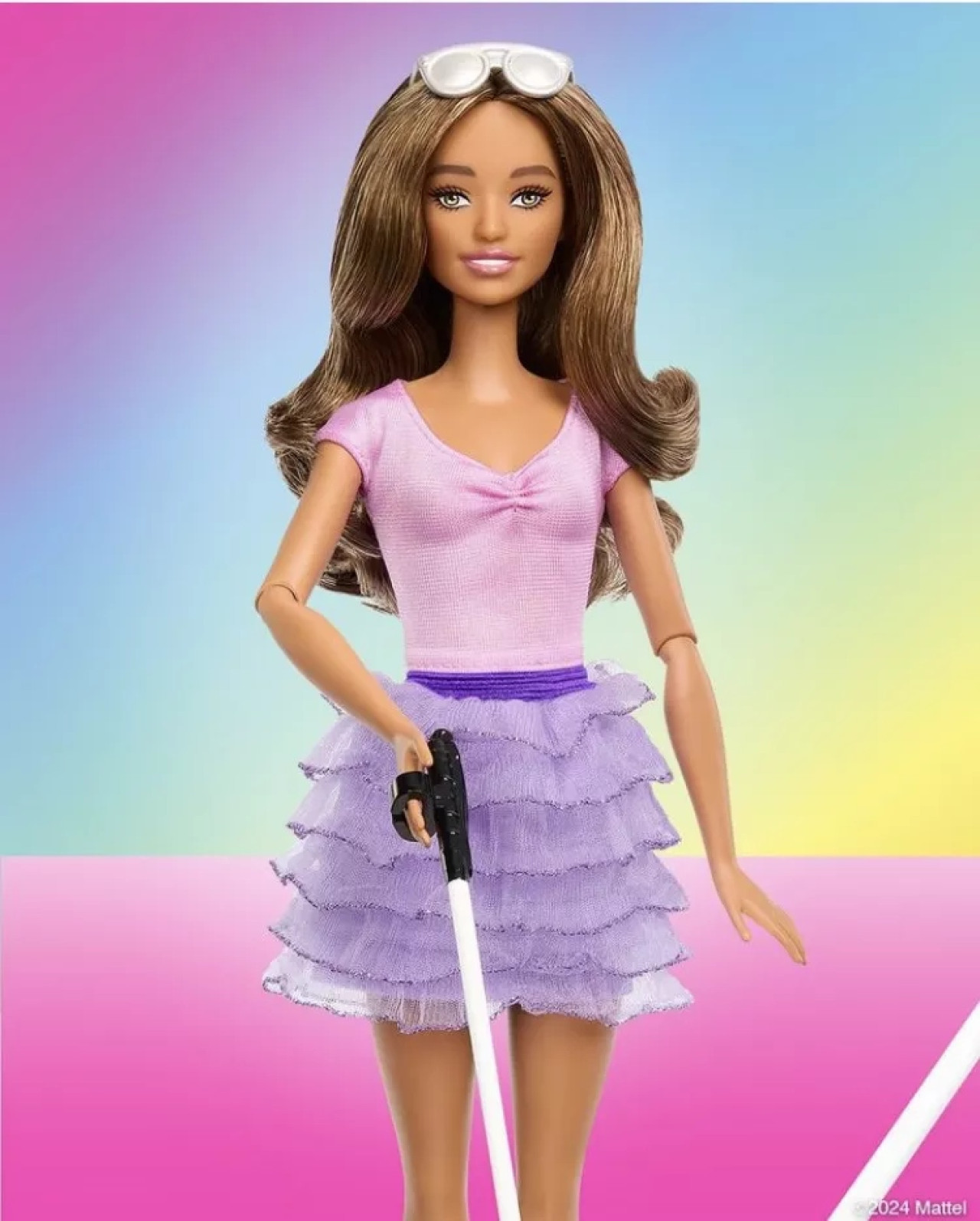 Mattel presenta a la Barbie fashionista ciega. Fuente: Instagram