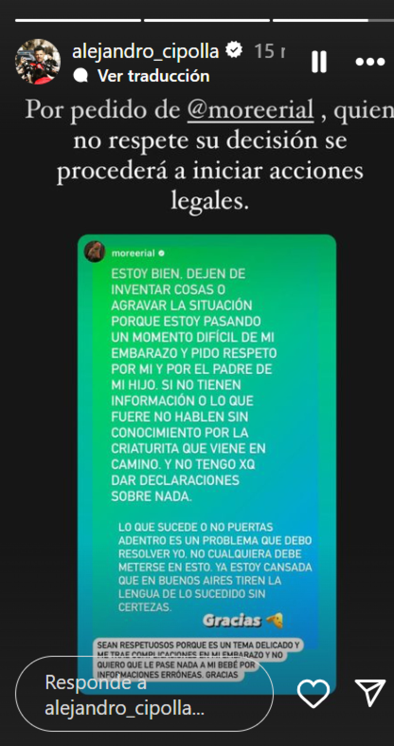 El pedido el abogado de Morena Rial. Foto: Instagram.