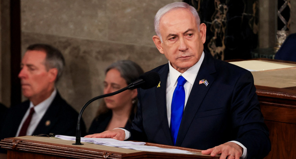 Benjamin Netanyahu en Washington, EEUU. Foto: Reuters.