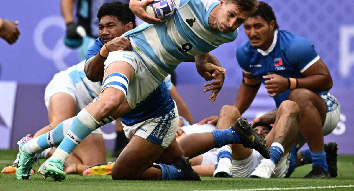 Los Pumas 7s en los Juegos Olímpicos de París 2024. Foto: REUTERS.