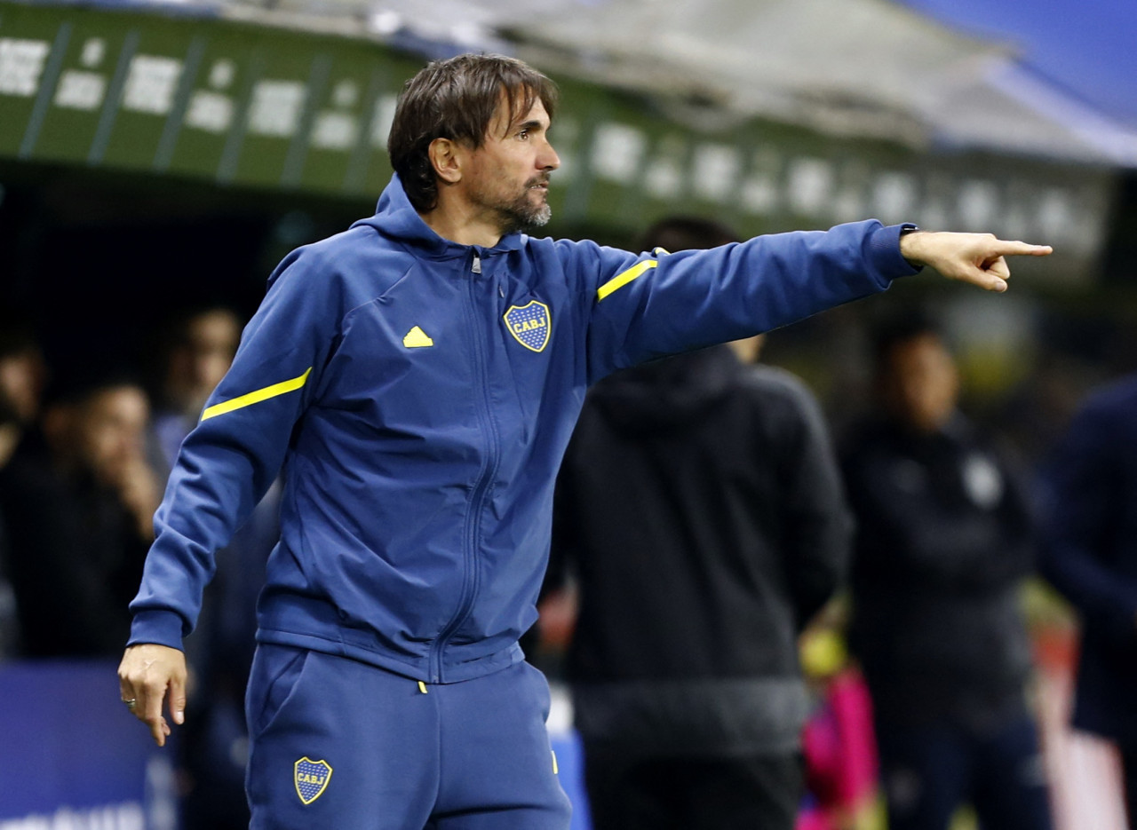 Diego Martínez, entrenador de Boca Juniors. Foto: Reuters