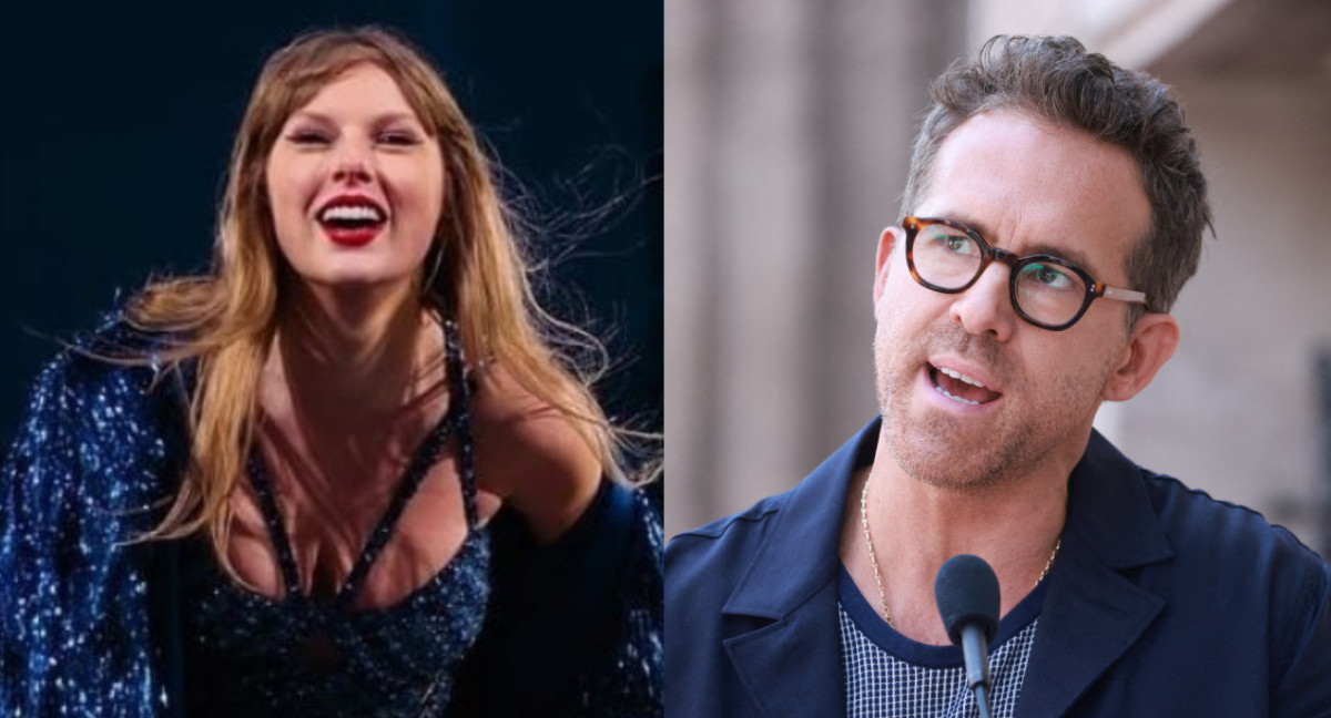 Taylor Swift y Ryan Reynolds. Fotos: Instagram y Reuters.