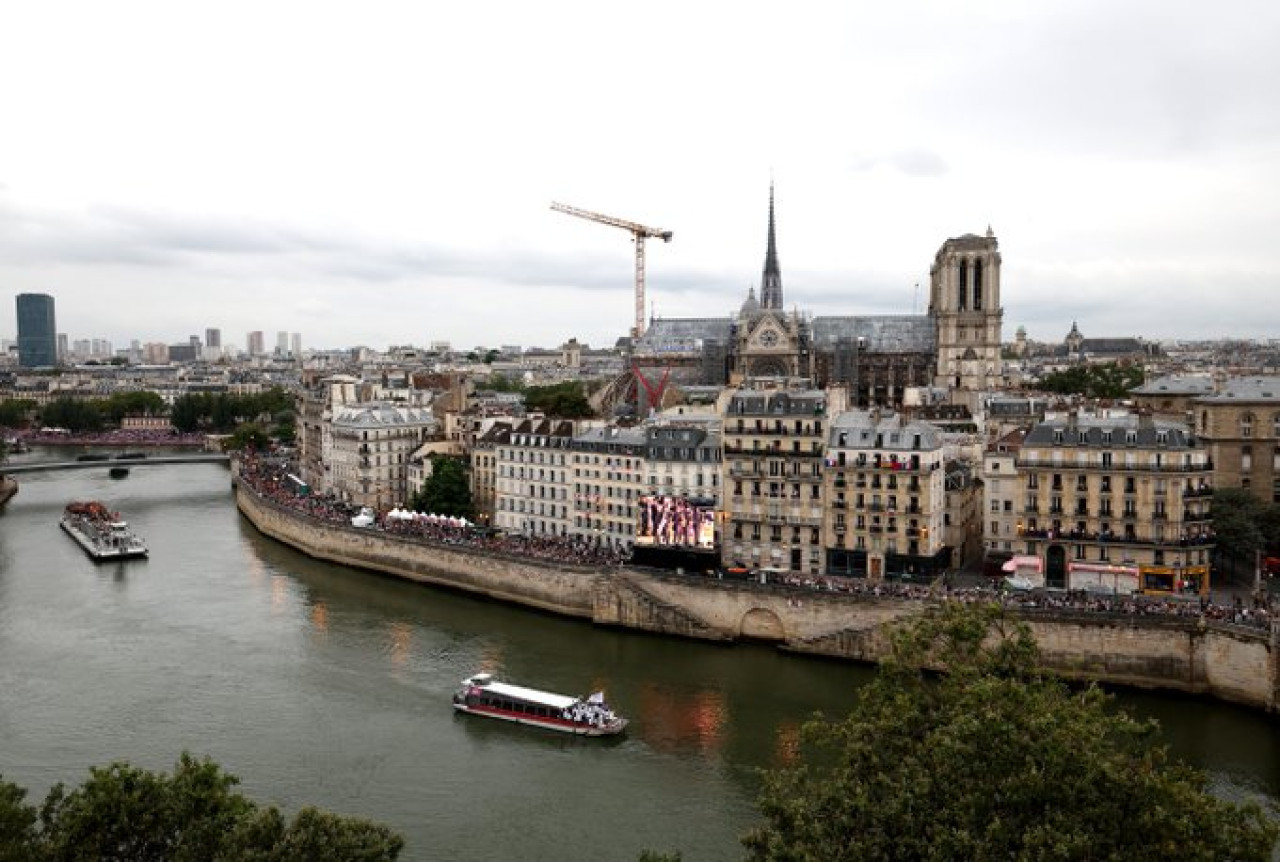 Ceremonia de apertura de los Juegos Olímpicos París 2024. Foto X.