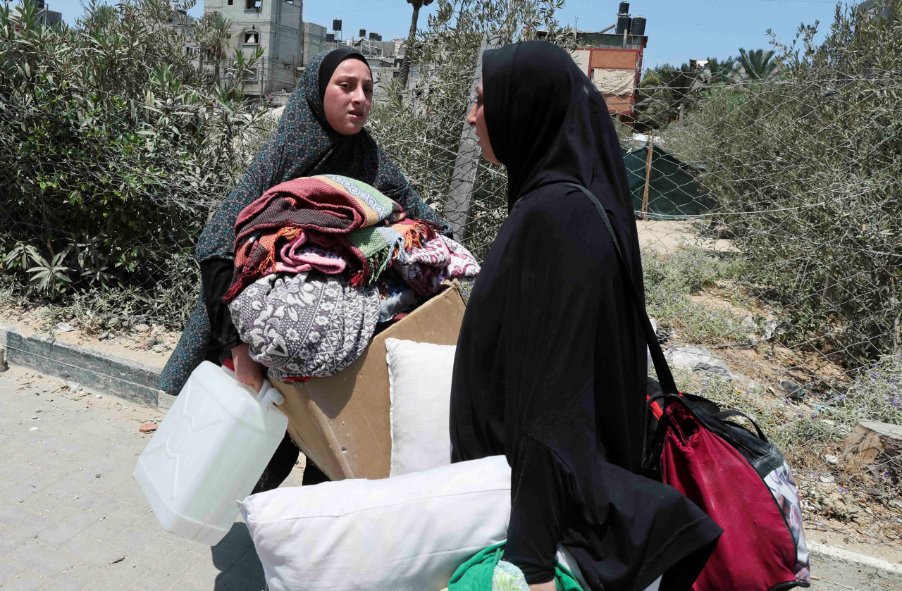 Ataque de Israel a un hospital de campaña en Gaza. Foto: REUTERS.