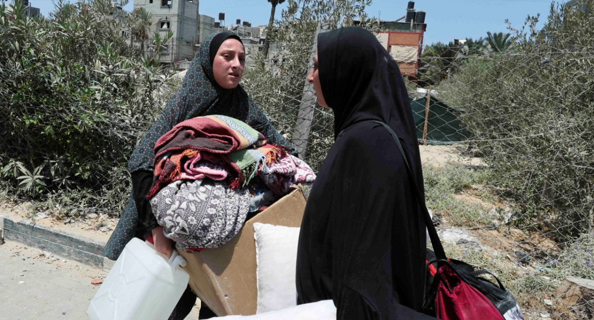 Ataque de Israel a un hospital de campaña en Gaza. Foto: REUTERS.