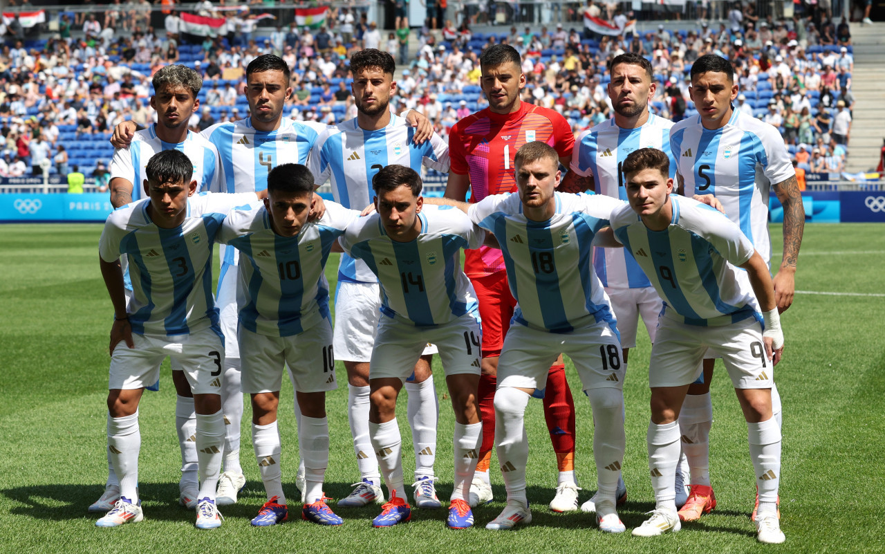 Selección Argentina Sub 23; Juegos Olímpicos París 2024. Foto: Reuters.