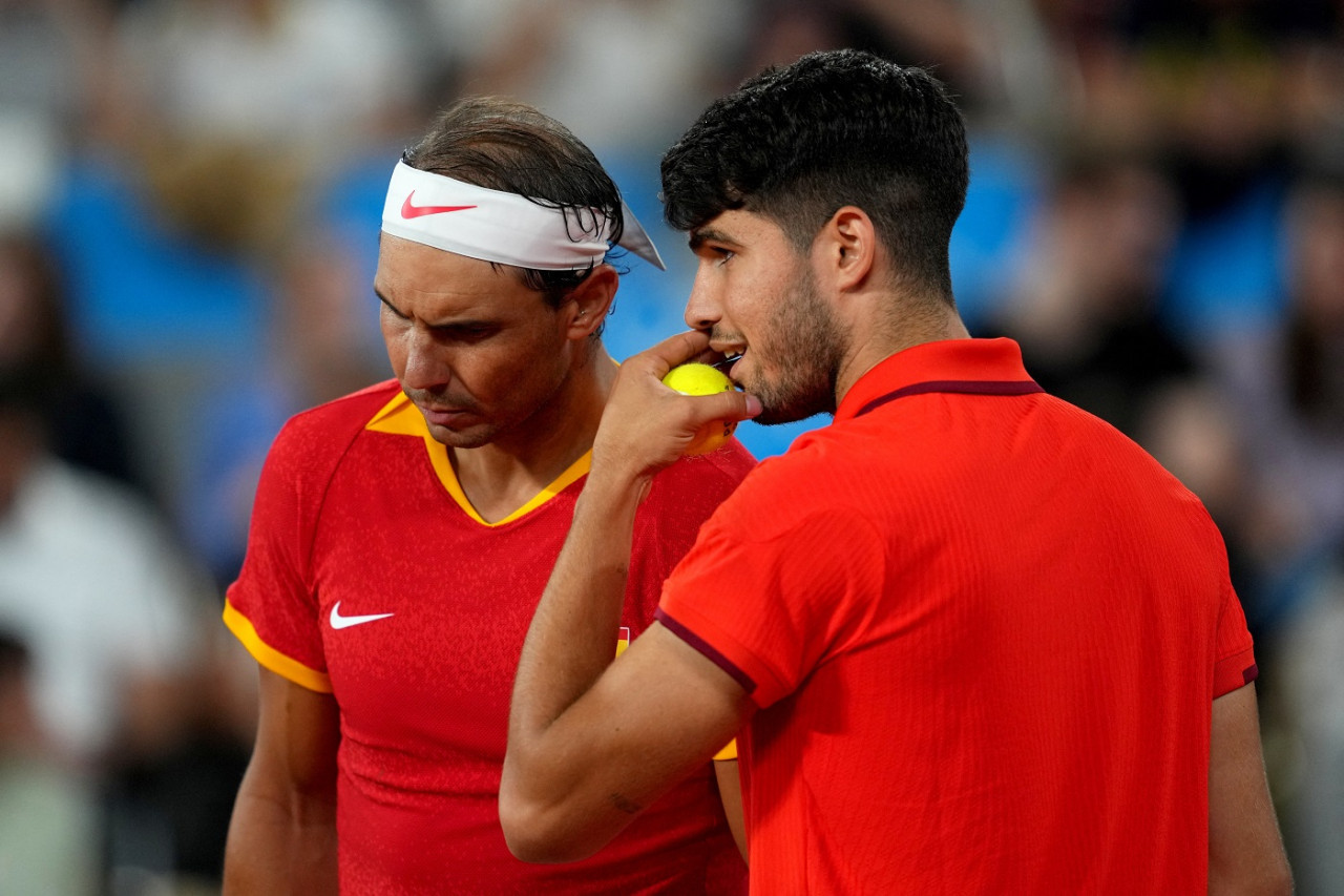 Nadal-Alcaraz, Juegos Olímpicos París 2024. Foto: Reuters