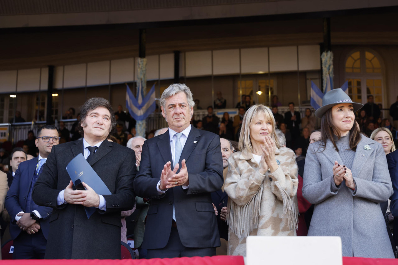 Javier Milei en La Rural. Foto: EFE.