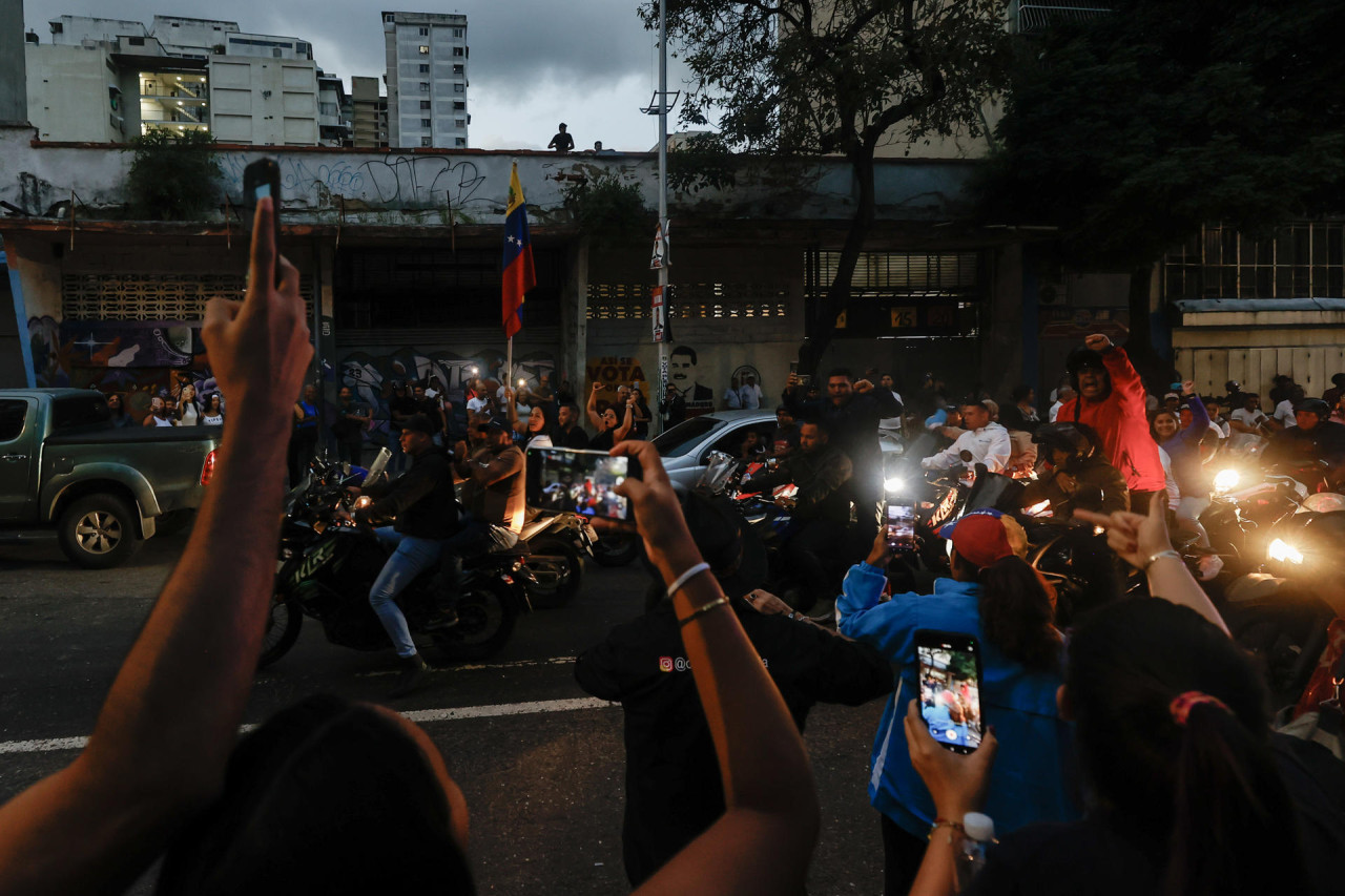 Tensión en las elecciones en Venezuela. Foto: EFE