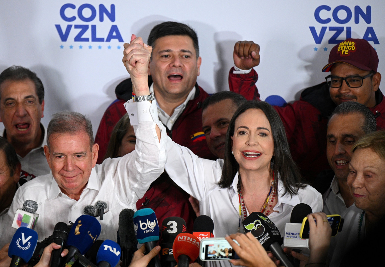 María Corina Machado y Edmundo González Urrutia. Foto: X