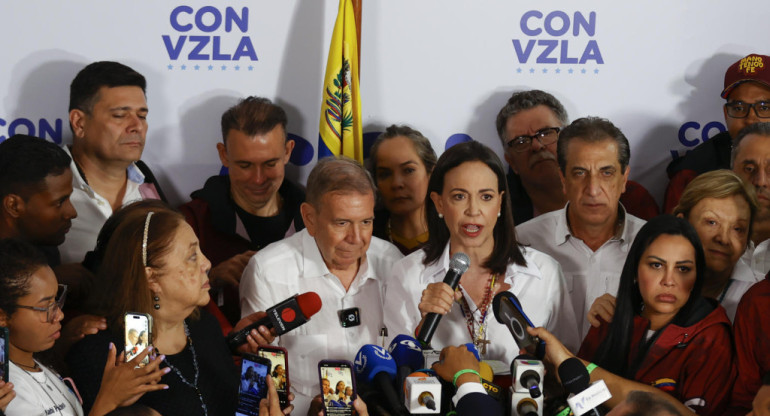 María Corina Machado y Edmundo González Urrutia. Foto: EFE.