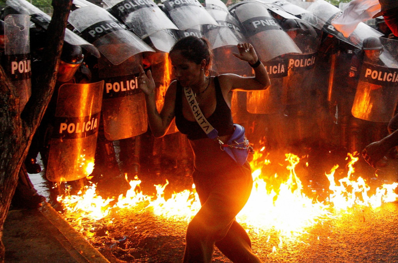 Violencia en Venezuela tras resultados de elecciones. Foto: Reuters.