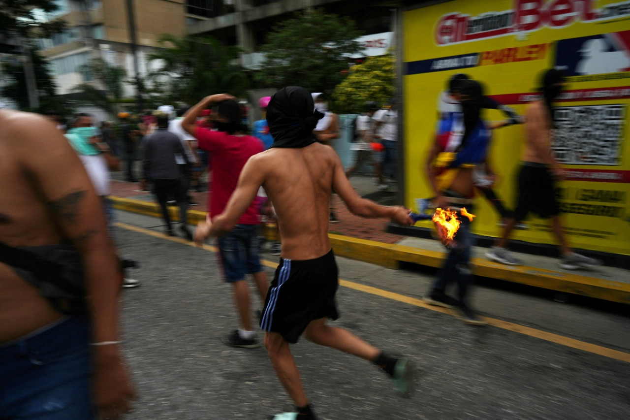 Violencia en Venezuela tras resultados de elecciones. Foto: Reuters.