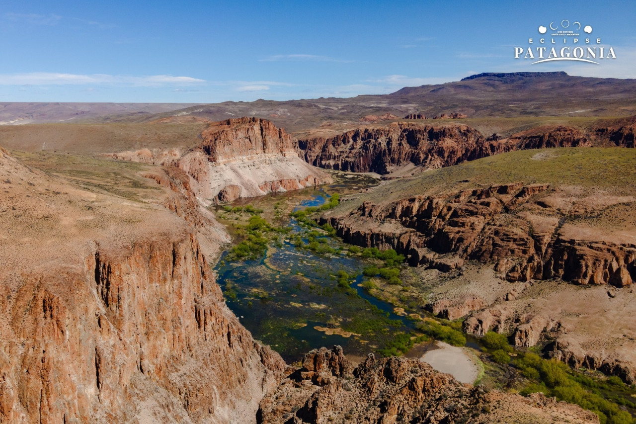 Portal Cañadón Pinturas, Santa Cruz, Patagonia. Eclipse solar anular 2024. Foto: Dirección de Parques Nacionales