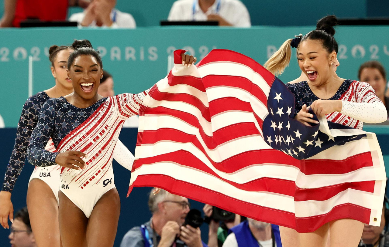 Simone Biles, medallista olímpica. Foto EFE.