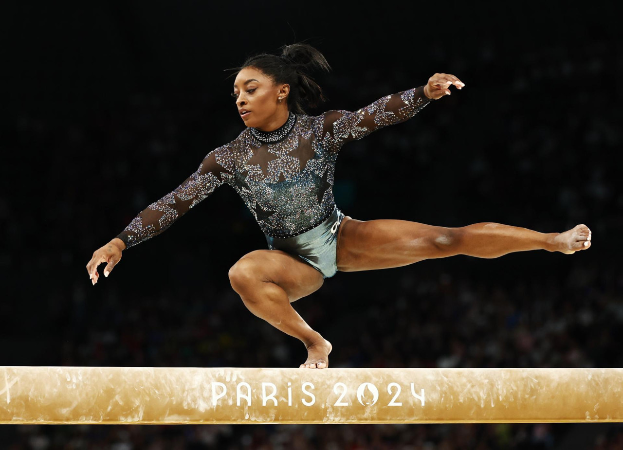 Simone Biles, medallista olímpica. Foto EFE.