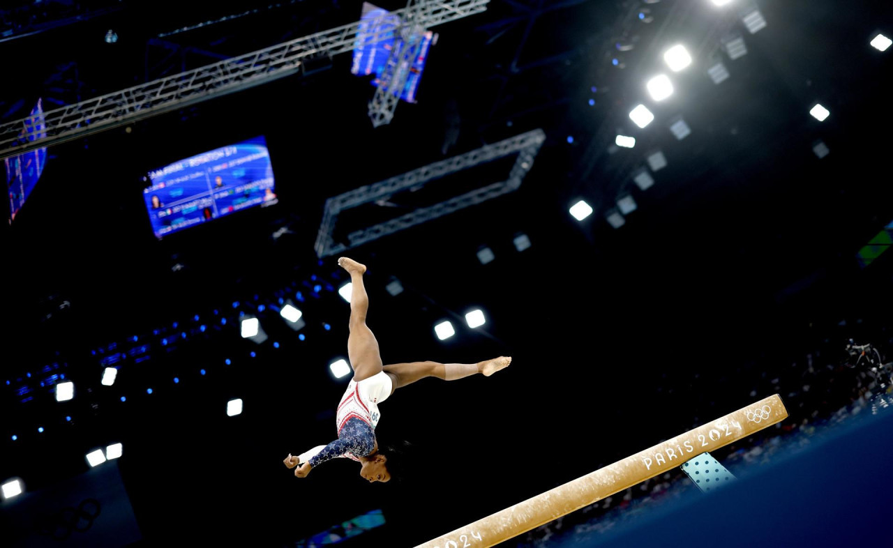 Simone Biles, medallista olímpica. Foto EFE.