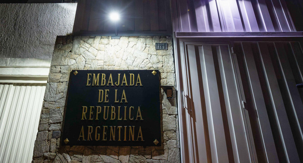 Embajada de Argentina en Venezuela. Foto: EFE.