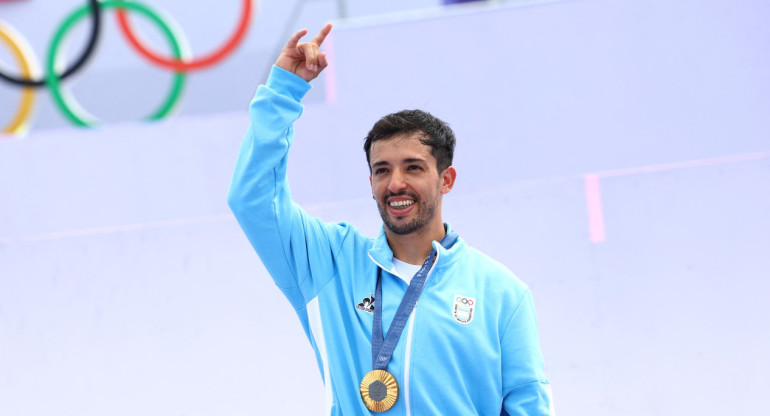 José "Maligno" Torres, primer argentino en conseguir una medalla en París 2024. Foto: Reuters.