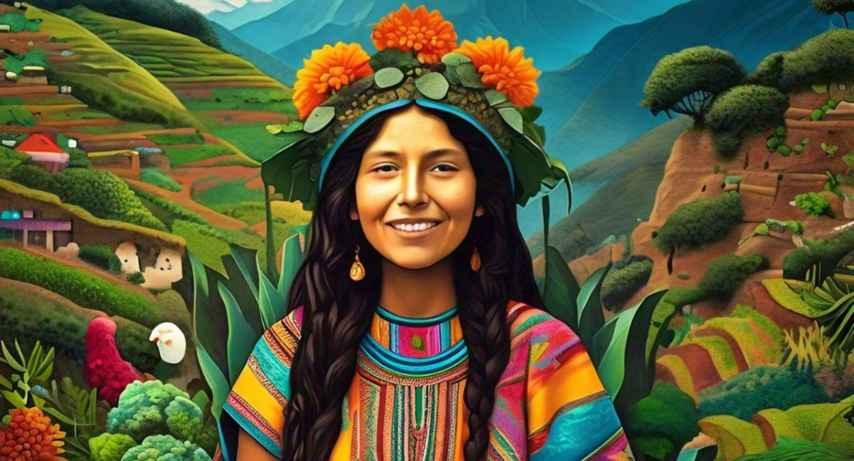 Madre Tierra o Pachamama. Imagen: Meta AI