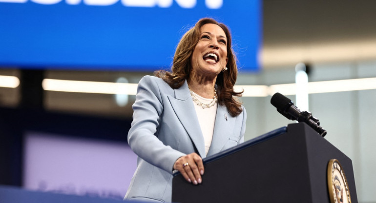 Kamala Harris, vicepresidente de Estados Unidos. Foto: Reuters.