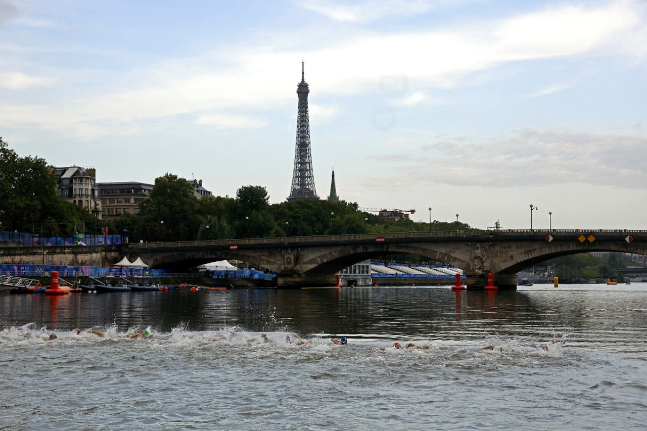 Río Sena; Juegos Olímpicos de París 2024. Foto: Reuters.