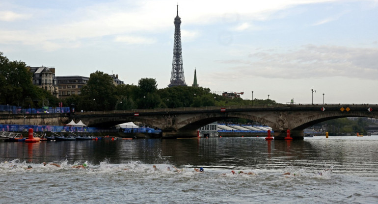 Río Sena; Juegos Olímpicos de París 2024. Foto: Reuters.