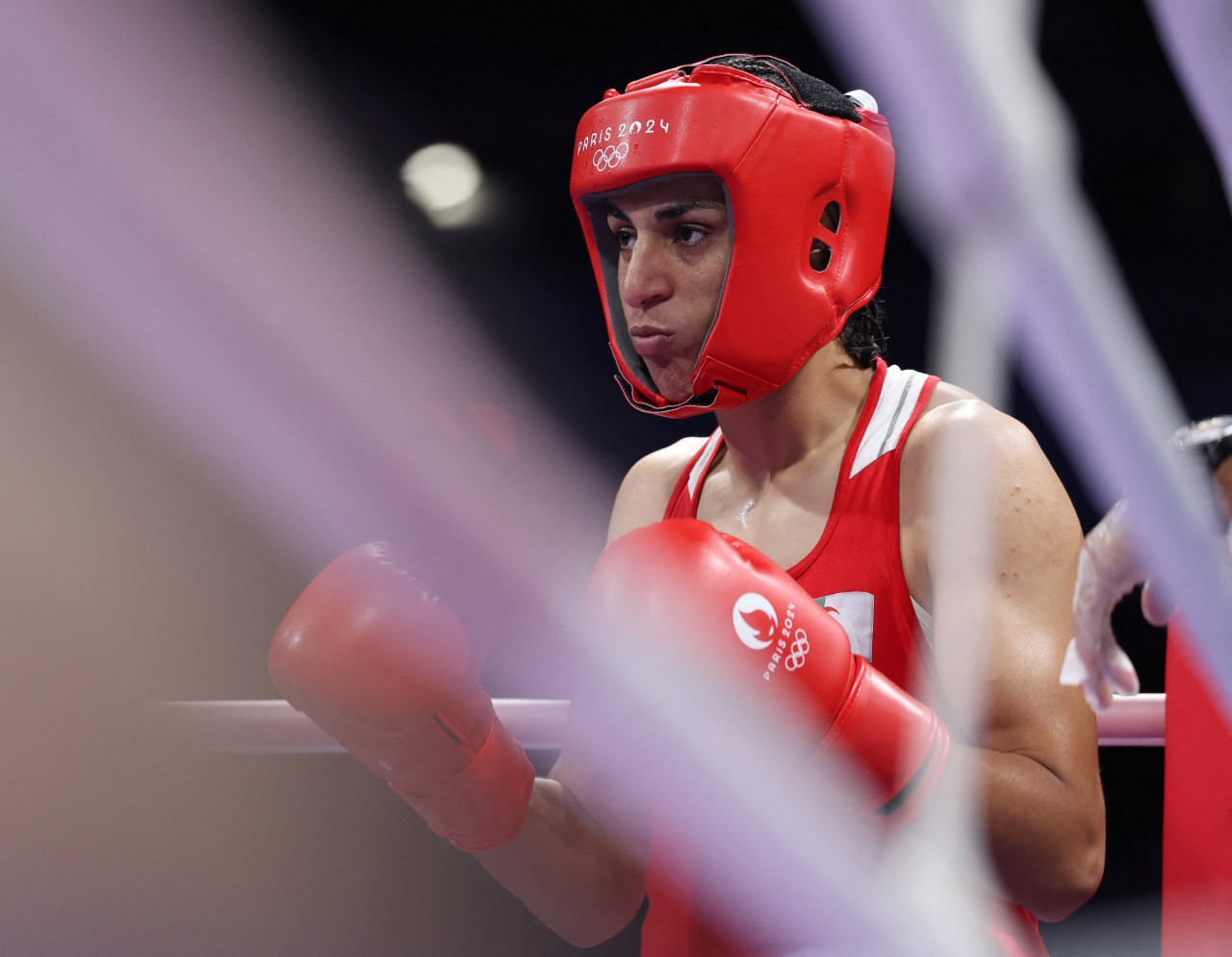 Imane Khelif en los Juegos Olímpicos de París 2024. Foto: Reuters.