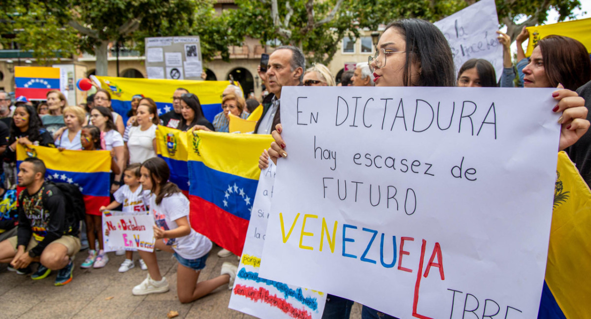 Elecciones en Venezuela, marcha. Foto: EFE