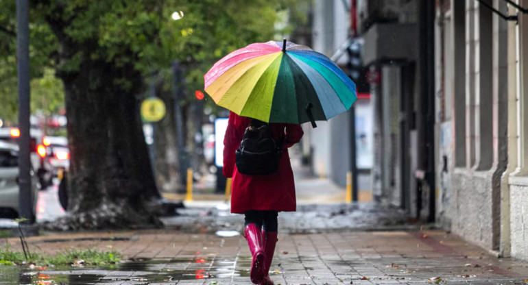 Lluvias en Buenos Aires. Foto: EFE