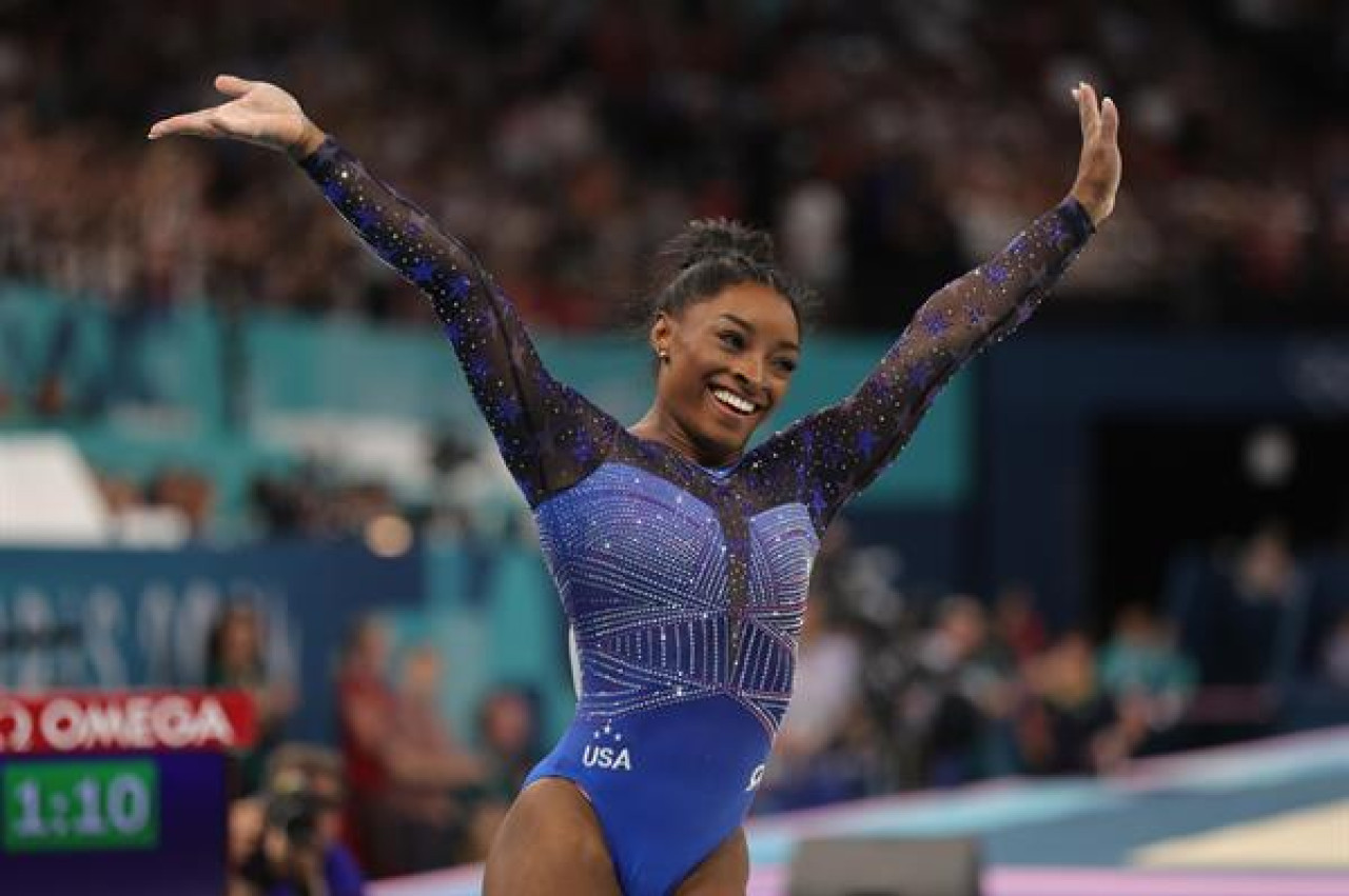 Simone Biles, medallista olímpica. Foto: EFE