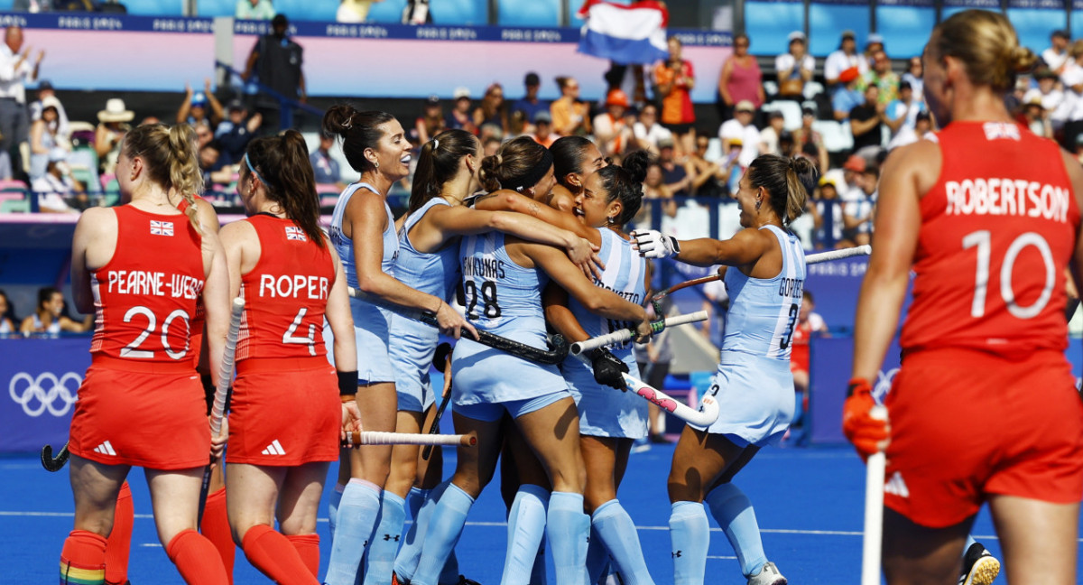 Las Leonas ante Gran Bretaña en los Juegos Olímpicos París 2024.