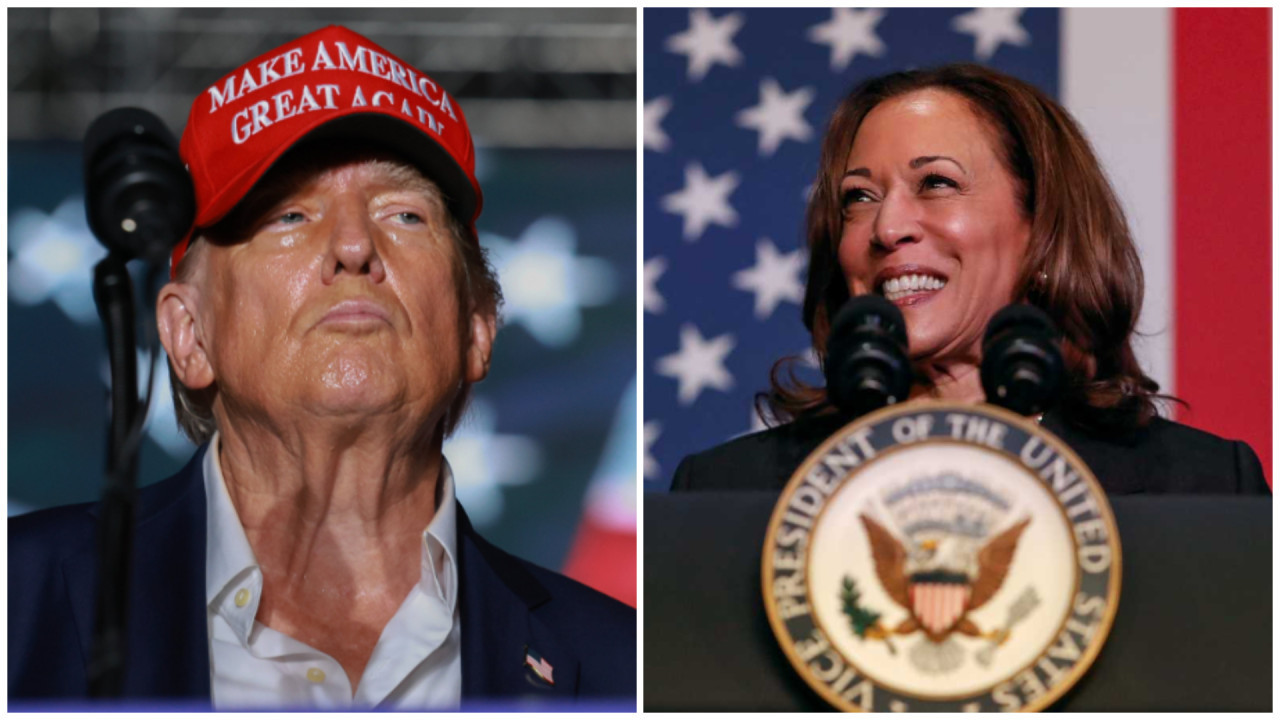 Los candidatos a presidente, Donald Trump y Kamala Harris. Foto: Fotojet.