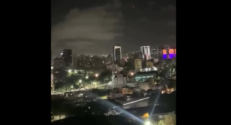 Drones en Venezuela ante un sábado de protestas. Foto: Captura de video.