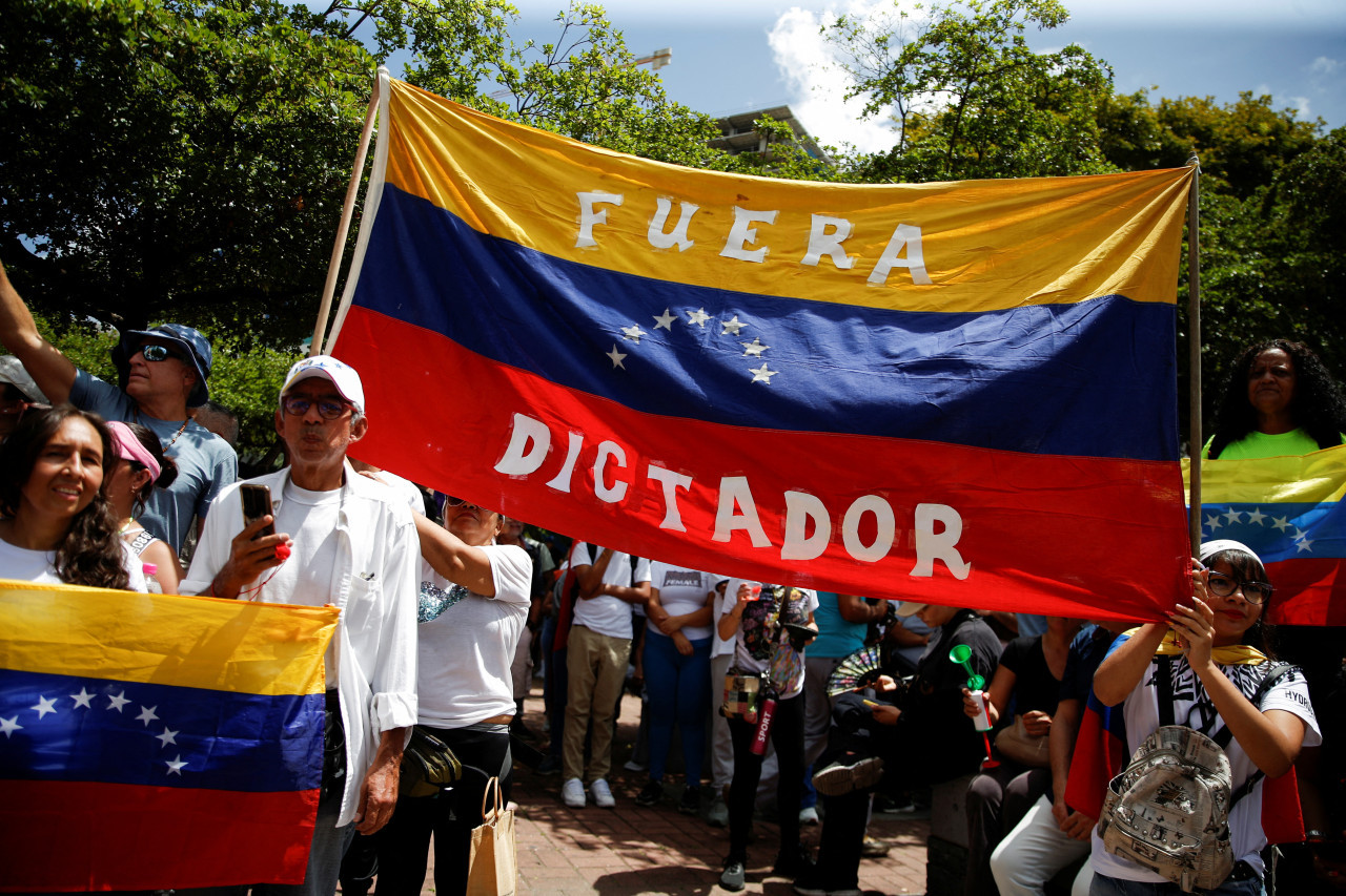 Marcha opositora en Venezuela. Foto: Reuters