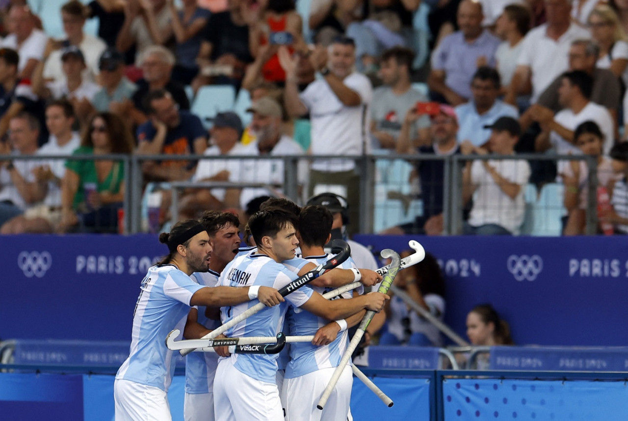 Argentina vs Alemania; Juegos Olímpicos París 2024. Foto: Reuters