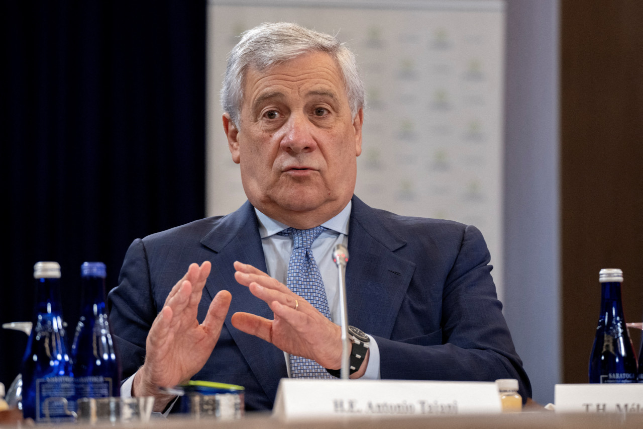 El ministro de Relaciones Exteriores italiano, Antonio Tajani. Foto: Reuters.