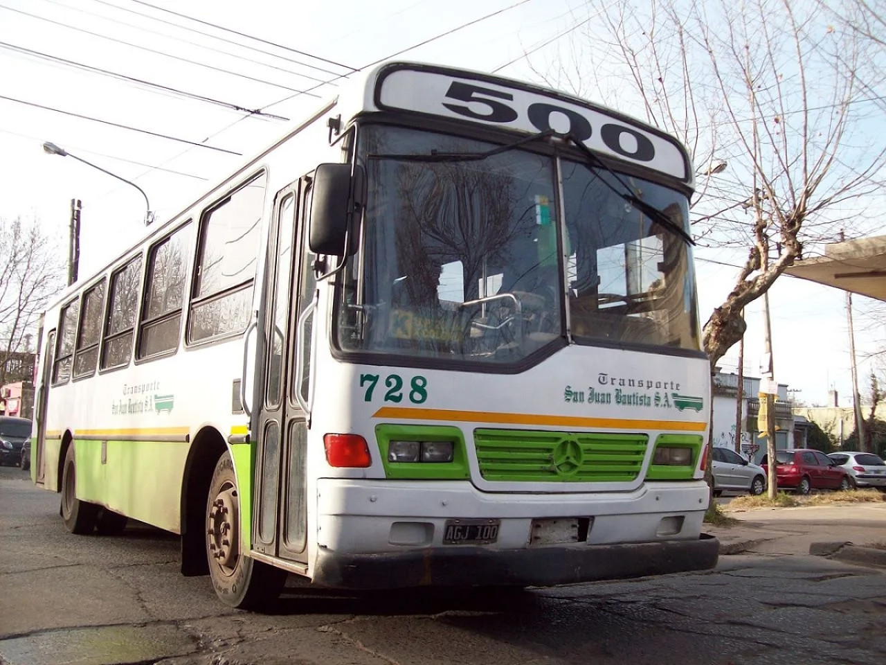 Colectivo de la línea 500. Foto: Gentileza empresa San Juan Bautista.