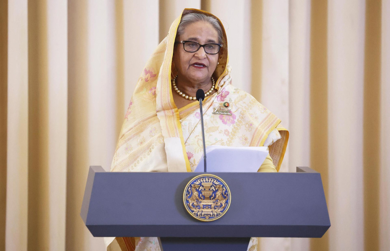 Sheikh Hasina, ex primera ministra de Bangladesh. Foto: EFE.