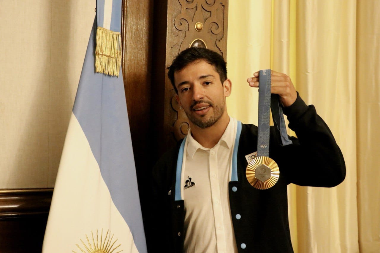 José "Maligno" Torres junto a Javier Milei en Casa Rosada. Foto: Presidencia de la Nación.