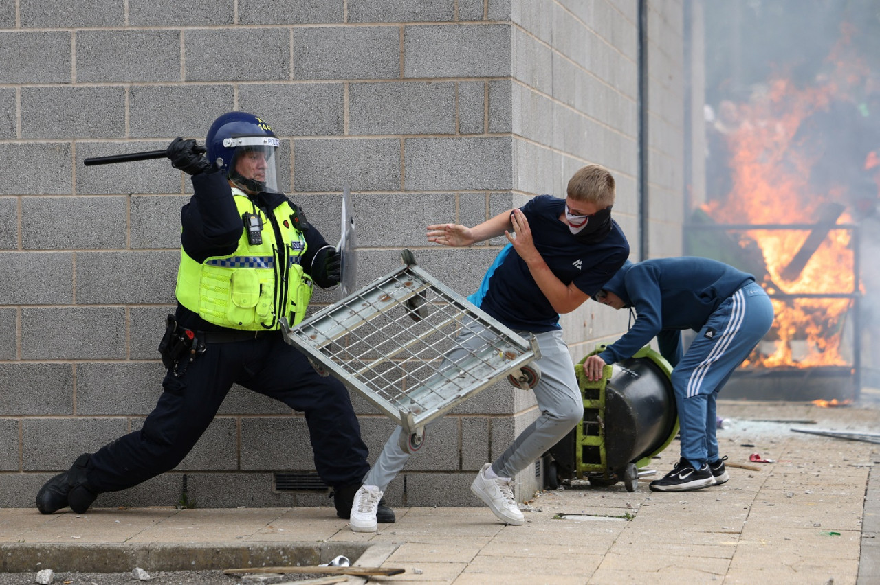 Protestas en el Reino Unido. Foto: Reuters.