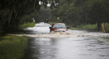 Consecuencias de la tormenta tropical Debby, en EEUU. Foto: Reuters.