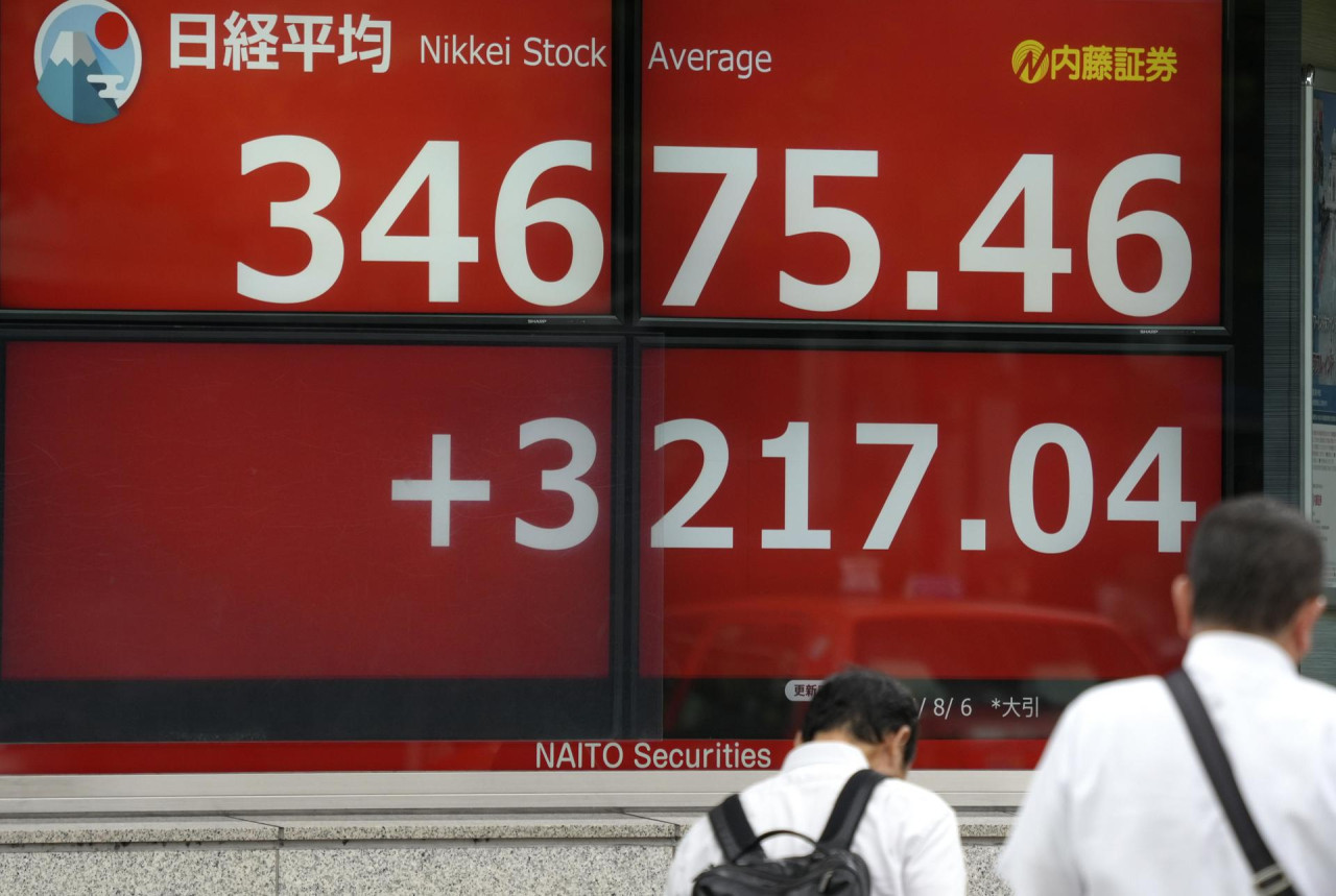 El Nikkei, Bolsa de Tokio. Foto: EFE.